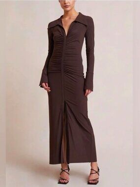 knee length dresses for ladies Reina Strapless Maxi Dress in Black
